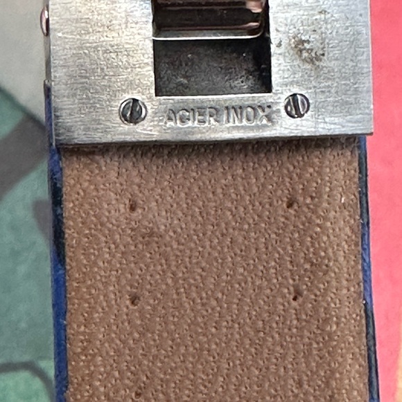 Van Cleef & Arpels Blue watch band with deployment clasp